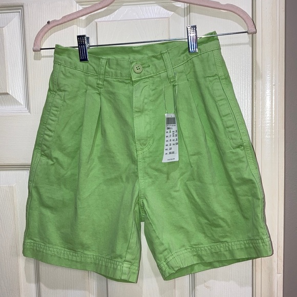 Brandy Melville Pants - NWT Brandy Melville J. Galt lime green shorts Sz S